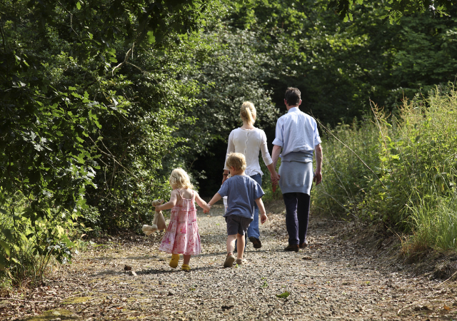 Wandeling gezin